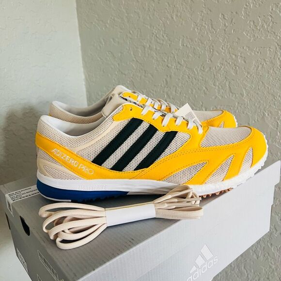 ADIDAS Y-3 Lab Race Noah Men's Running Shoe Sneaker, Yellow/Green Size 9, NWT - Picture 16 of 16